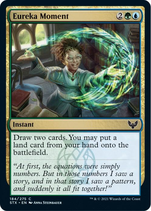 Eureka Moment 184 card from Strixhaven: School of Mages