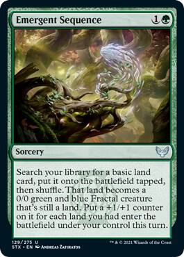 Emergent Sequence 129 card from Strixhaven: School of Mages
