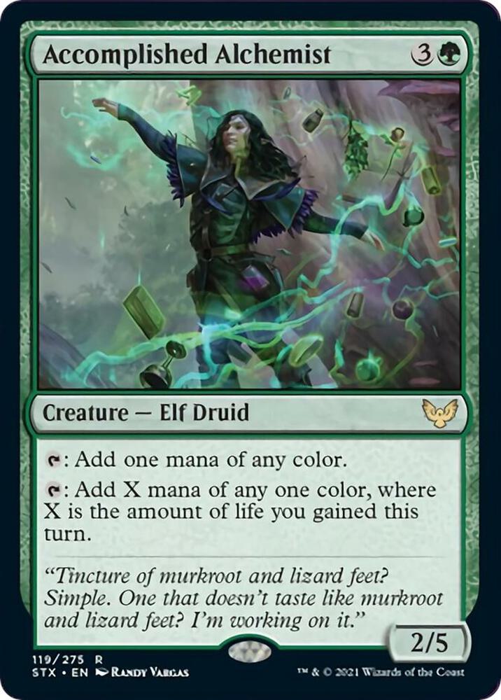 Accomplished Alchemist 119 card from Strixhaven: School of Mages