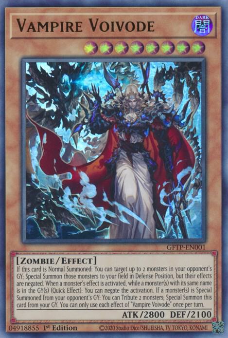 Vampire Voivode GFTP-EN001 card from Ghosts From the Past