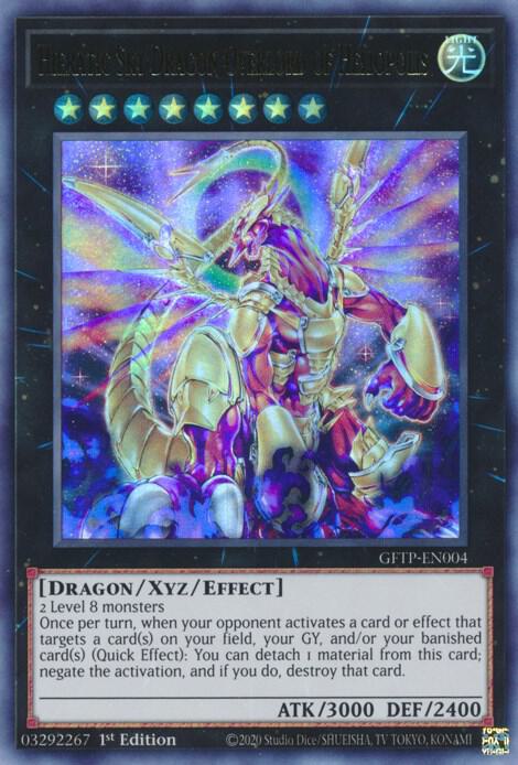Hieratic Sky Dragon Overlord of Heliopolis GFTP-EN004 card from Ghosts From the Past