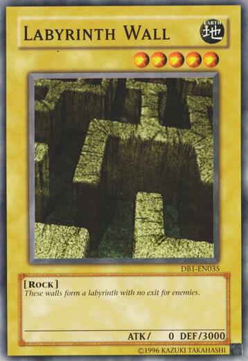 Labyrinth Wall DB1-EN035 card from Dark Beginning 1