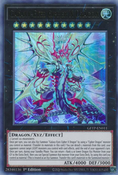 Galaxy-Eyes Cipher X Dragon GFTP-EN011 card from Ghosts From the Past