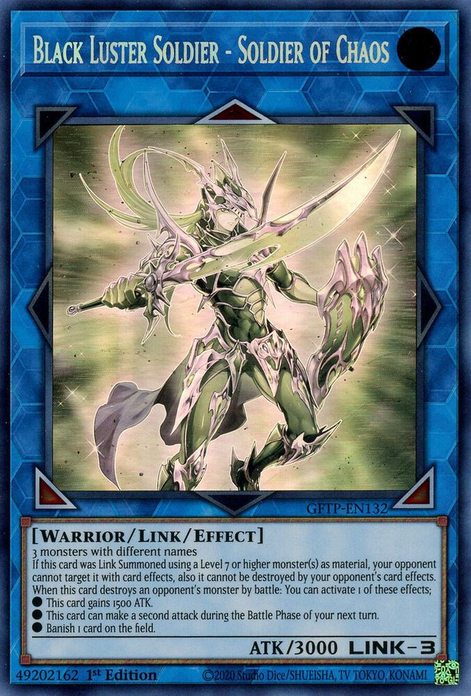 Black Luster Soldier - Soldier of Chaos (Ghost Rare) GFTP-EN132 card from Ghosts From the Past