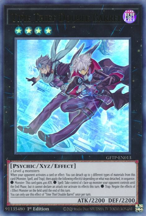 Time Thief Double Barrel GFTP-EN013 card from Ghosts From the Past