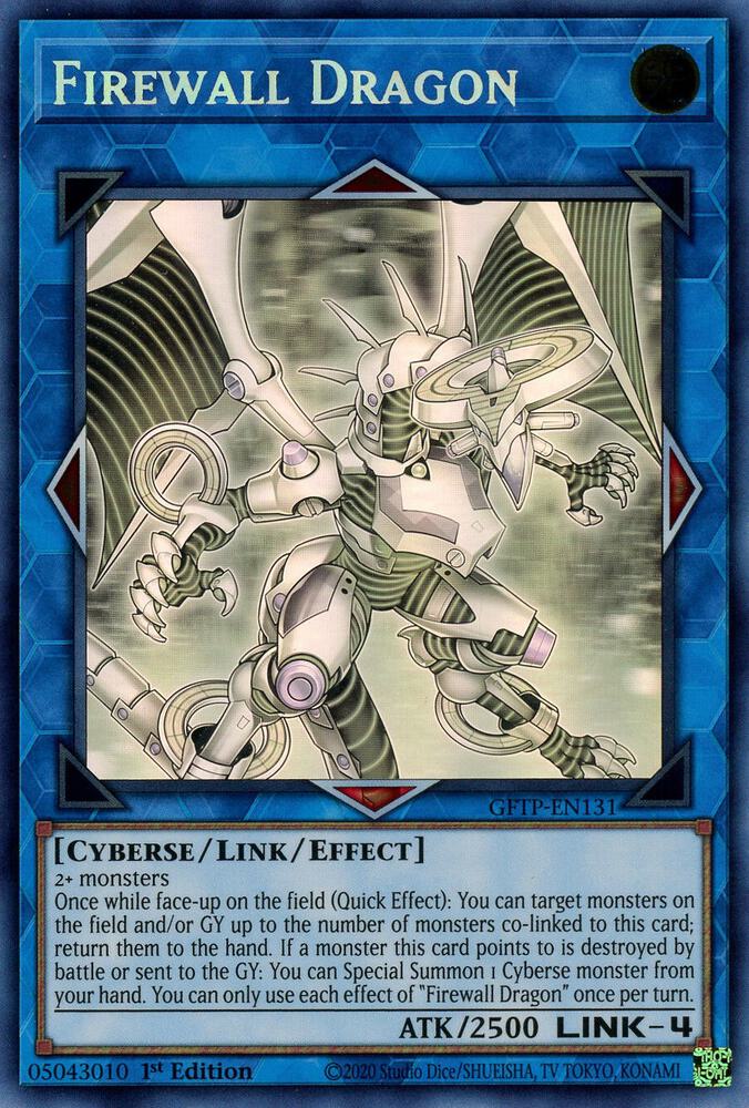 Firewall Dragon (Ghost Rare) GFTP-EN131 card from Ghosts From the Past