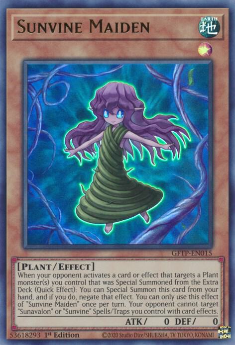 Sunvine Maiden GFTP-EN015 card from Ghosts From the Past