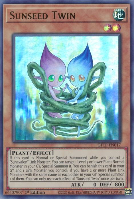 Sunseed Twin GFTP-EN017 card from Ghosts From the Past