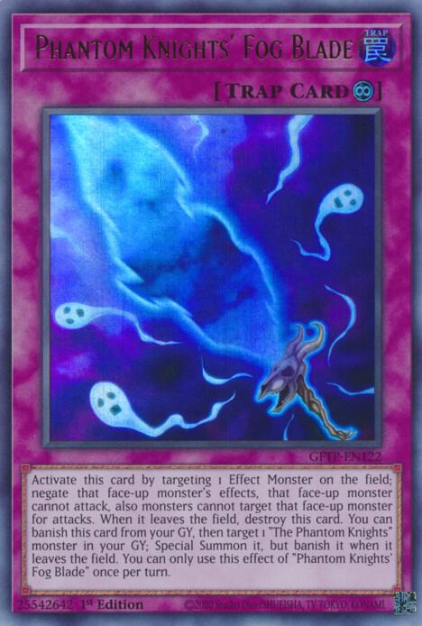 Phantom Knights' Fog Blade GFTP-EN122 card from Ghosts From the Past