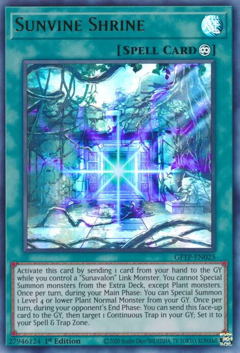 Sunvine Shrine GFTP-EN025 card from Ghosts From the Past