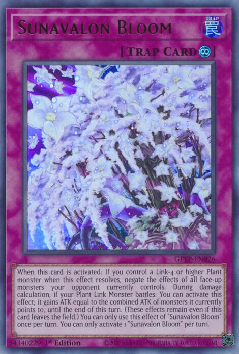 Sunavalon Bloom GFTP-EN026 card from Ghosts From the Past