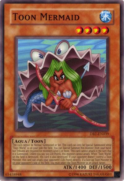 Toon Mermaid DB1-EN039 card from Dark Beginning 1