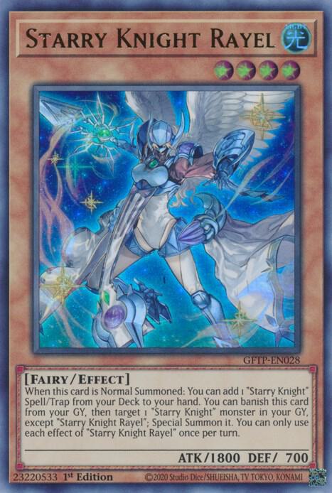 Starry Knight Rayel GFTP-EN028 card from Ghosts From the Past