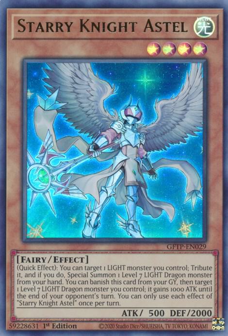Starry Knight Astel GFTP-EN029 card from Ghosts From the Past