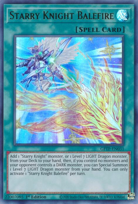 Starry Knight Balefire GFTP-EN031 card from Ghosts From the Past