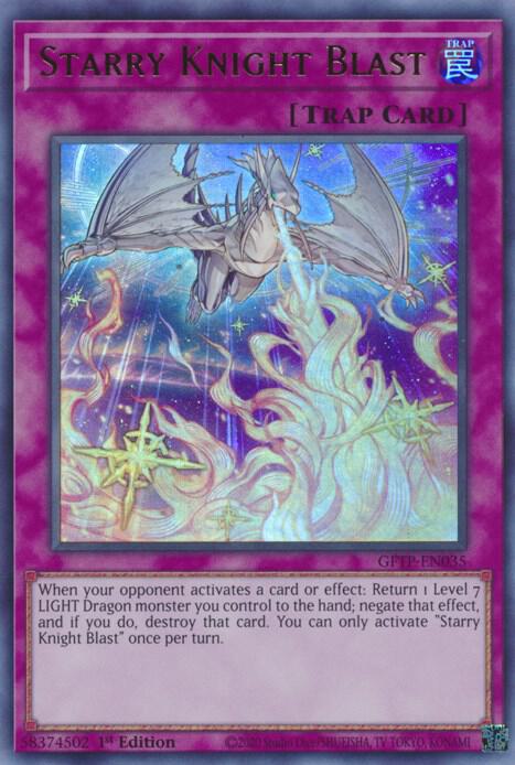 Starry Knight Blast GFTP-EN035 card from Ghosts From the Past