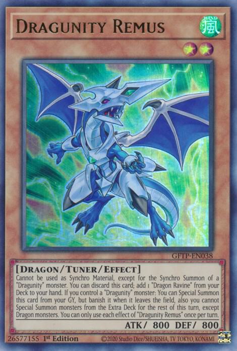 Dragunity Remus GFTP-EN038 card from Ghosts From the Past