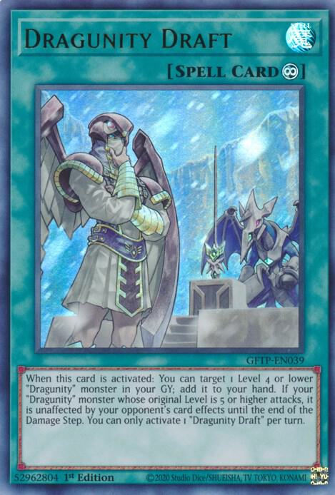 Dragunity Draft GFTP-EN039 card from Ghosts From the Past
