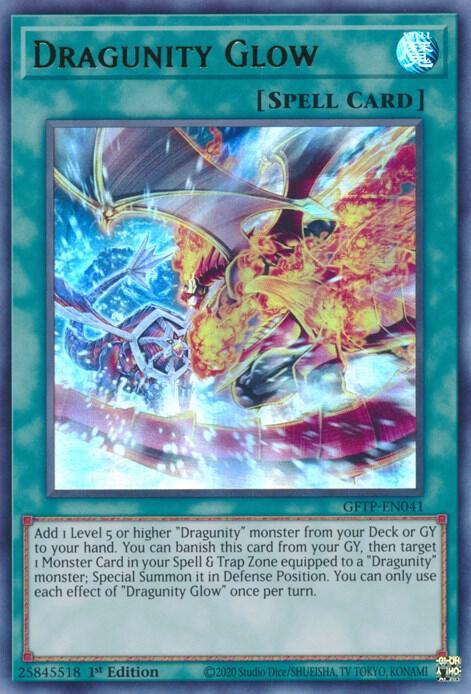 Dragunity Glow GFTP-EN041 card from Ghosts From the Past