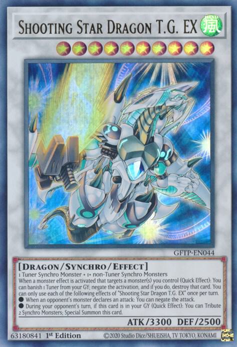 Shooting Star Dragon T.G. EX GFTP-EN044 card from Ghosts From the Past