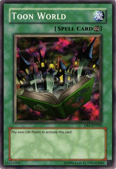 Toon World DB1-EN042 card from Dark Beginning 1