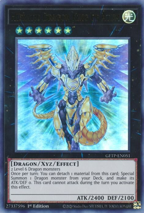 Hieratic Dragon King of Atum GFTP-EN051 card from Ghosts From the Past