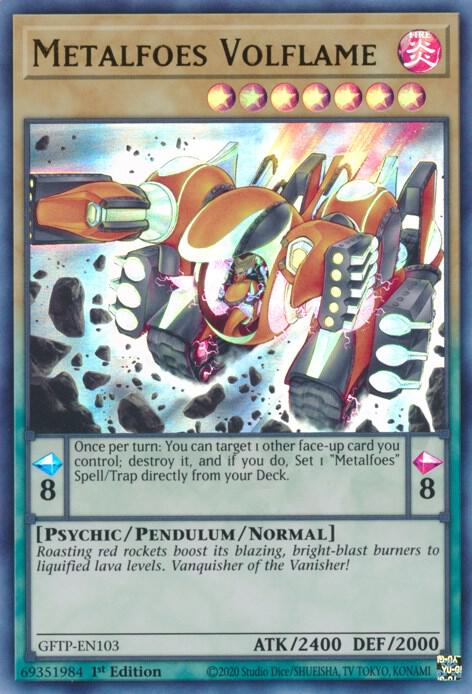 Metalfoes Volflame GFTP-EN103 card from Ghosts From the Past