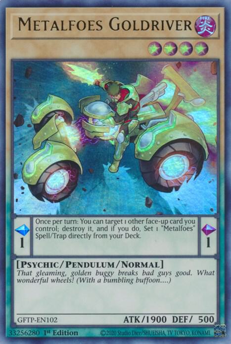 Metalfoes Goldriver GFTP-EN102 card from Ghosts From the Past