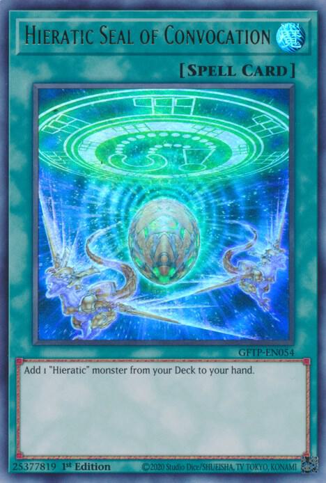 Hieratic Seal of Convocation GFTP-EN054 card from Ghosts From the Past