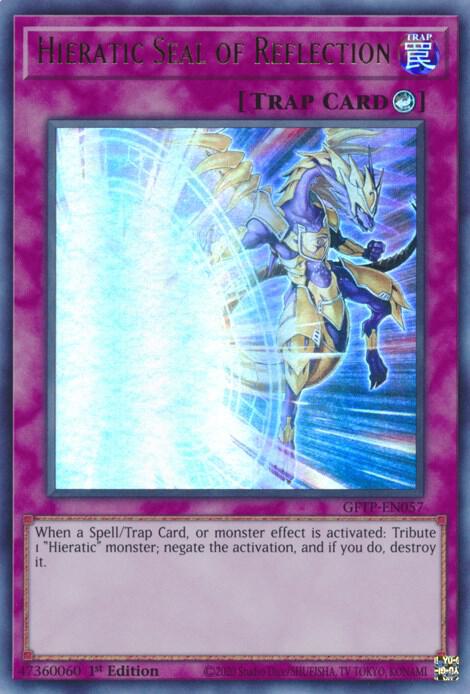 Hieratic Seal of Reflection GFTP-EN057 card from Ghosts From the Past
