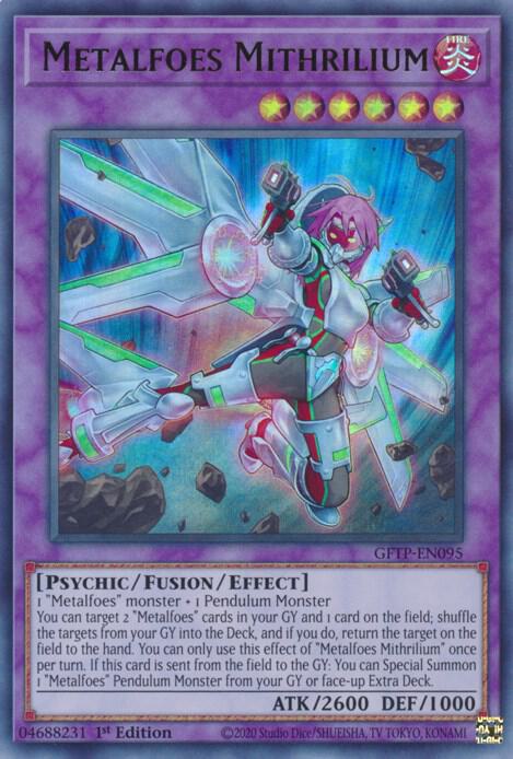 Metalfoes Mithrilium GFTP-EN095 card from Ghosts From the Past