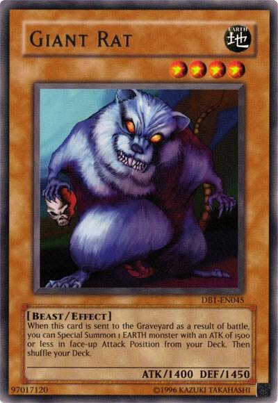 Giant Rat DB1-EN045 card from Dark Beginning 1