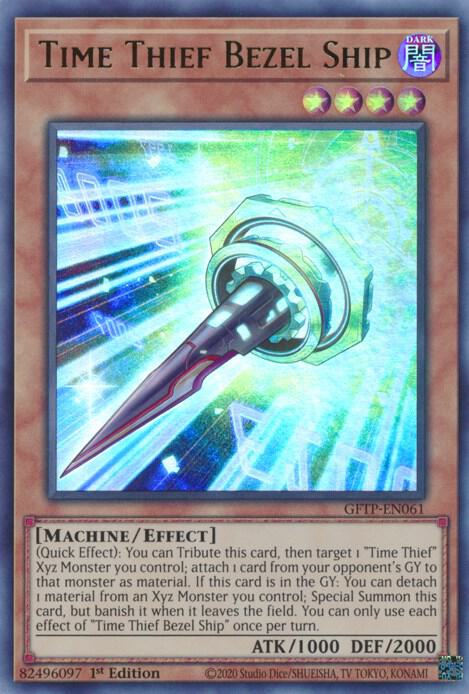 Time Thief Bezel Ship GFTP-EN061 card from Ghosts From the Past