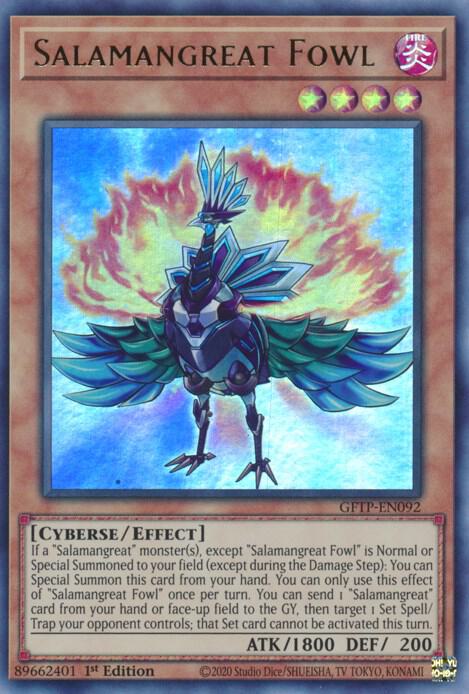Salamangreat Fowl GFTP-EN092 card from Ghosts From the Past