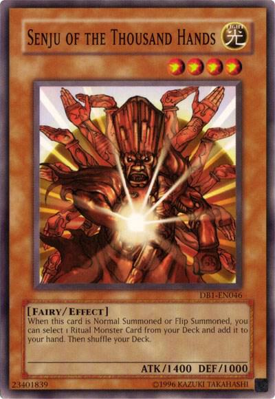 Senju of the Thousand Hands DB1-EN046 card from Dark Beginning 1