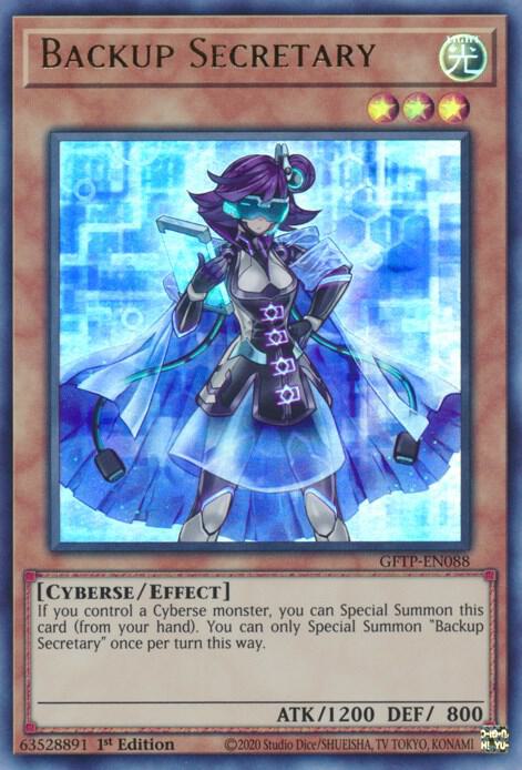 Backup Secretary GFTP-EN088 card from Ghosts From the Past