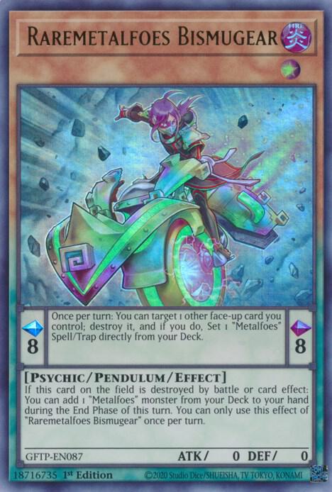 Raremetalfoes Bismugear GFTP-EN087 card from Ghosts From the Past