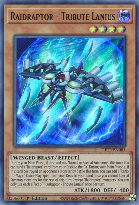 Raidraptor - Tribute Lanius GFTP-EN084 card from Ghosts From the Past