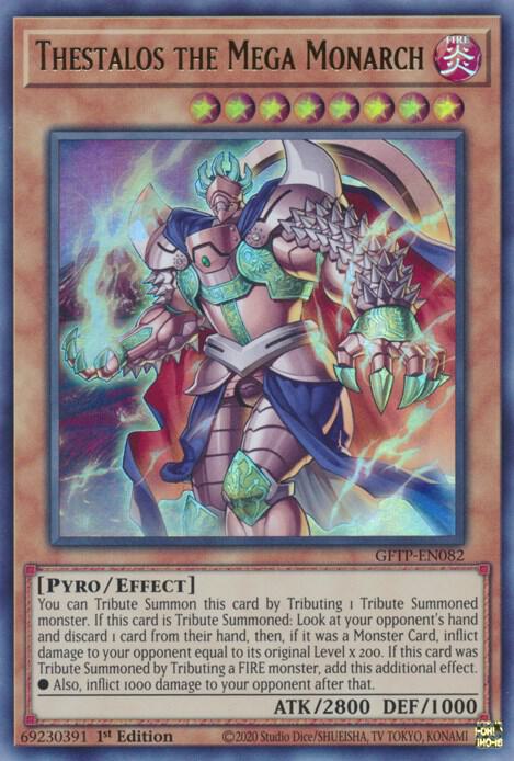 Thestalos the Mega Monarch GFTP-EN082 card from Ghosts From the Past