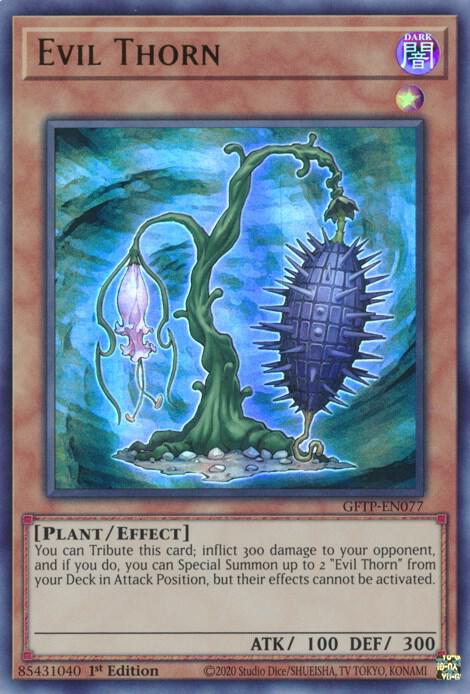 Evil Thorn GFTP-EN077 card from Ghosts From the Past