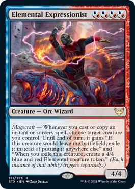 Elemental Expressionist 181 card from Strixhaven: School of Mages