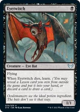 Eyetwitch 70 card from Strixhaven: School of Mages