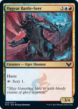 Oggyar Battle-Seer 209 card from Strixhaven: School of Mages