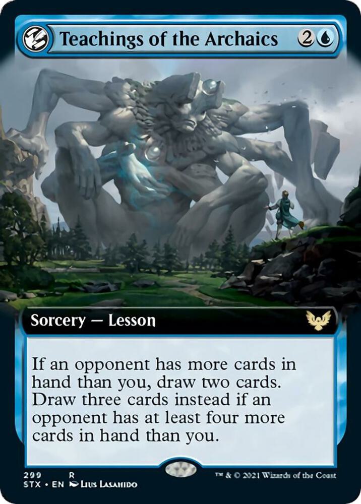 Teachings of the Archaics (Extended Art) 299 card from Strixhaven: School of Mages