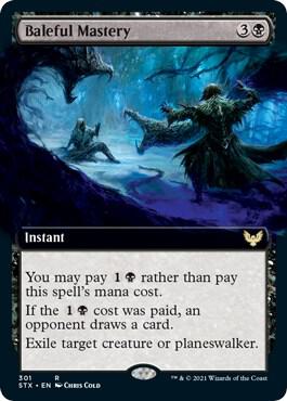 Baleful Mastery (Extended Art) 301 card from Strixhaven: School of Mages