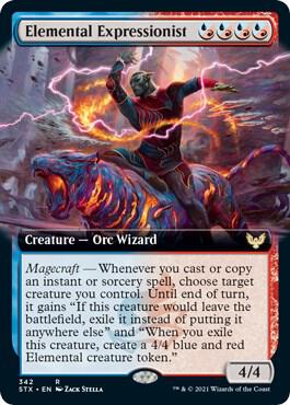 Elemental Expressionist (Extended Art) 342 card from Strixhaven: School of Mages