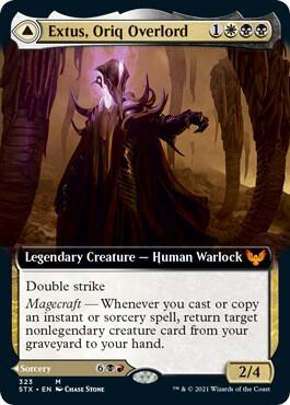 Extus, Oriq Overlord (Extended Art) 323 card from Strixhaven: School of Mages