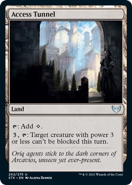 Access Tunnel 262 card from Strixhaven: School of Mages