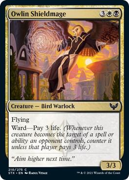 Owlin Shieldmage 210 card from Strixhaven: School of Mages