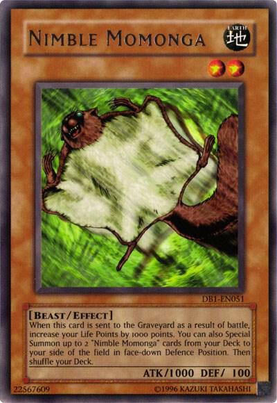 Nimble Momonga DB1-EN051 card from Dark Beginning 1